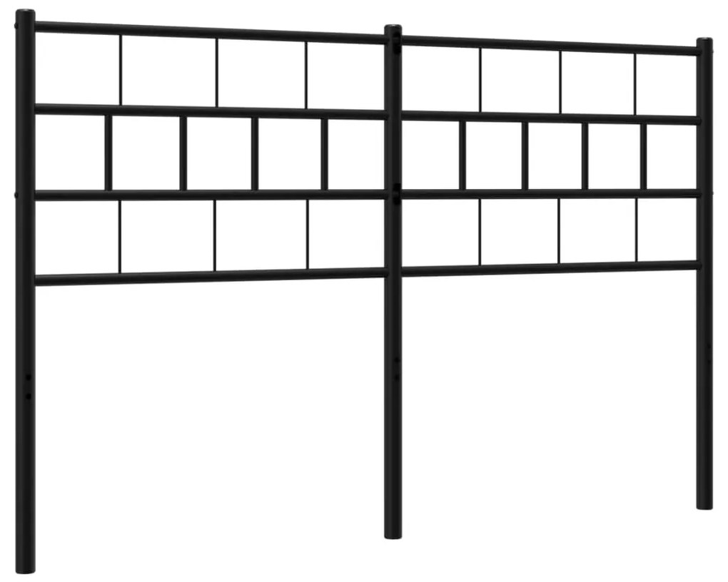 Cabeceira de cama 140 cm metal preto