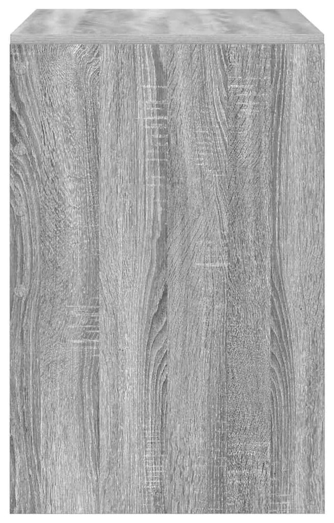 Secretária de Escrita Cinza sonoma MDF, Folheado 100 x 50 x 76 cm