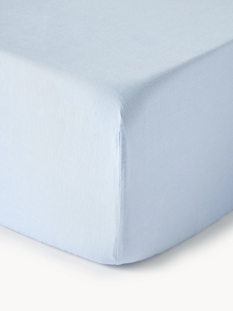 Lençol em linho lavado com elástico para boxspring Airy