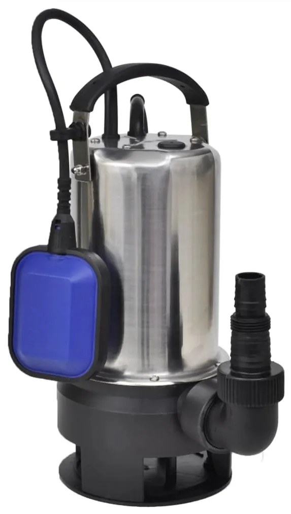 142089 vidaXL Bomba submersível de aguas sujas 1100 W 16500 L/h