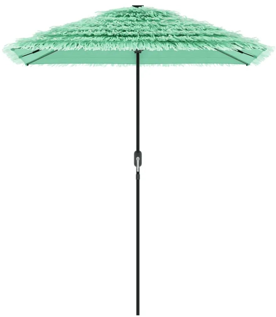 Guarda-sol de jardim com poste de aço 300x200x250 cm verde