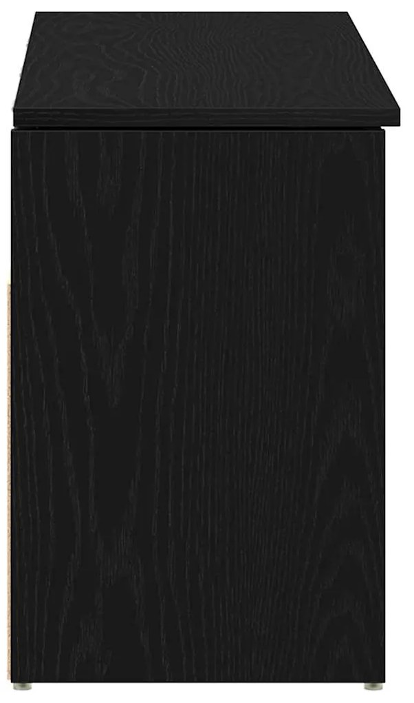 Banco sapateira 102x30,5x45 cm carvalho preto