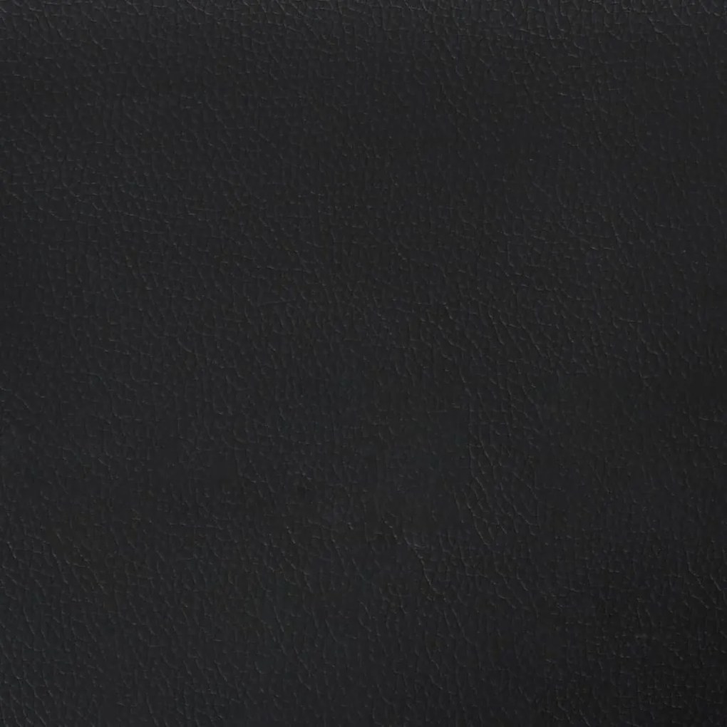 Sofá de 2 lugares 120 cm couro artificial preto