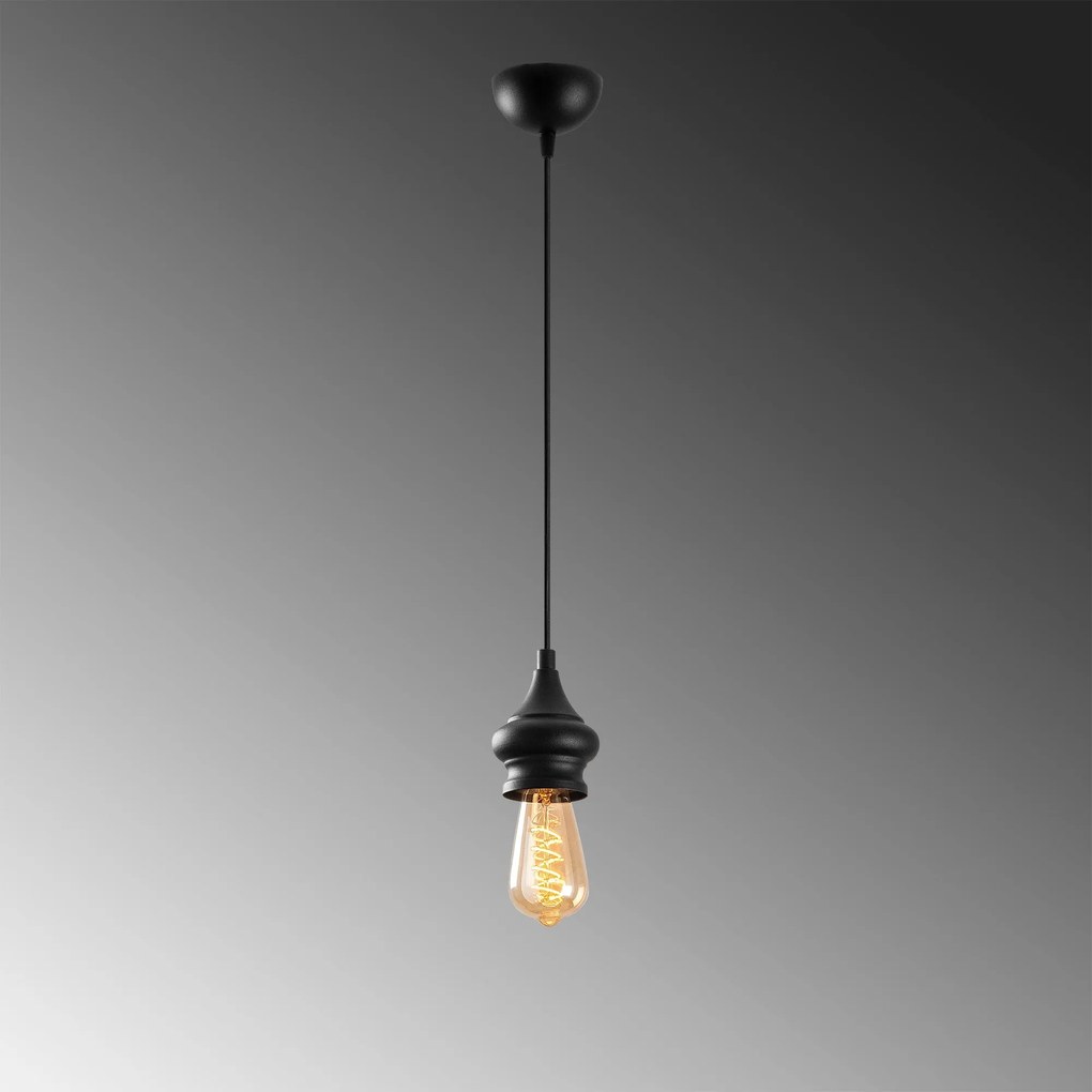 Candeeiro Chandelier Alaaddin – Preto – 9 x 9 cm