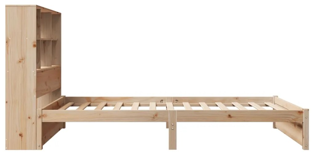 Cama com estante sem colchão 90x200 cm pinho maciço