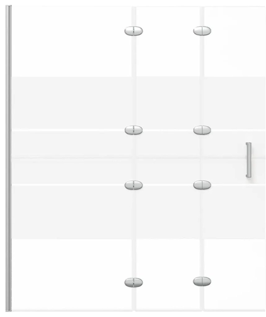 Divisória de chuveiro dobrável ESG 120x140 cm branco