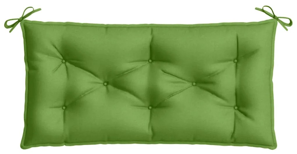 Almofadões banco jardim 2pcs 100x50x7cm mesclado tecido verde