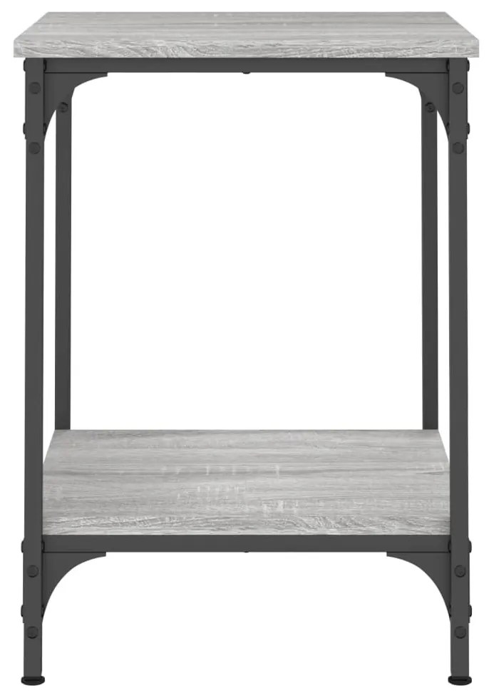 Mesa de centro 40x40x55 cm derivados de madeira cinzento sonoma