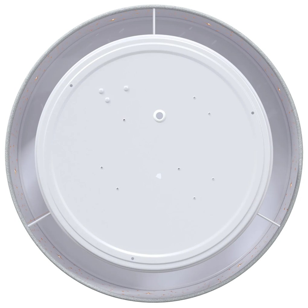 Luminárias de Teto com Cúpula Cheia de Estrelas Cinzenta Ø 30 cm Tecid