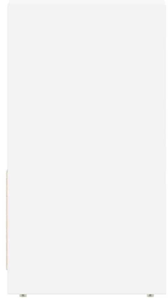 Armário de casa de banho 60x33x61 cm contraplacado branco