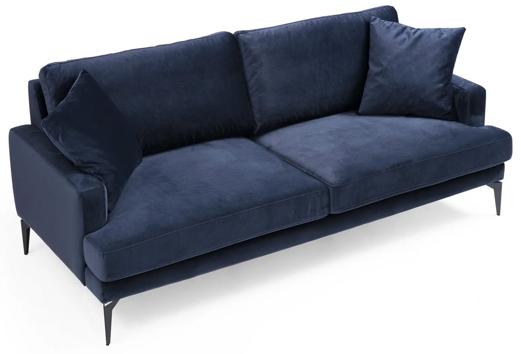 Sofá de 2 Lugares Papira – Azul Marinho – 175x90x88 cm