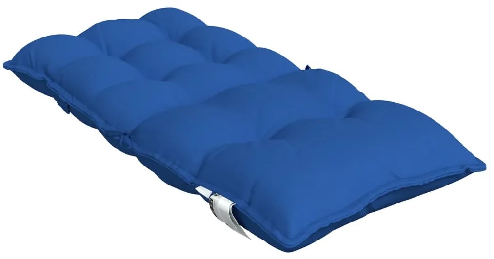 Almofadões cadeira encosto baixo 4 pcs tecido oxford azul real