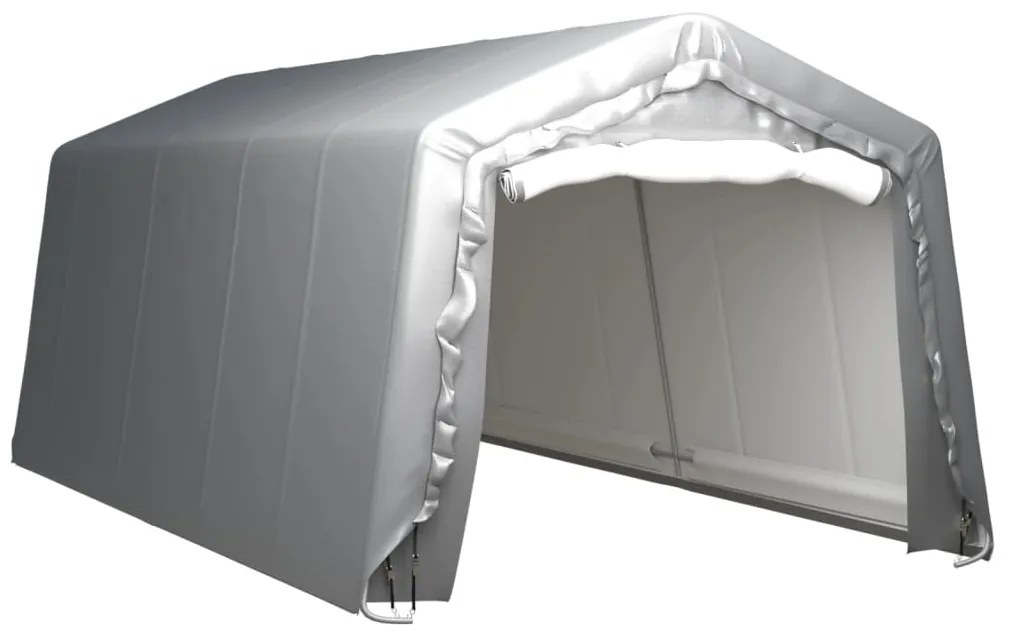 Tenda de armazenamento 300x600 cm aço cinzento