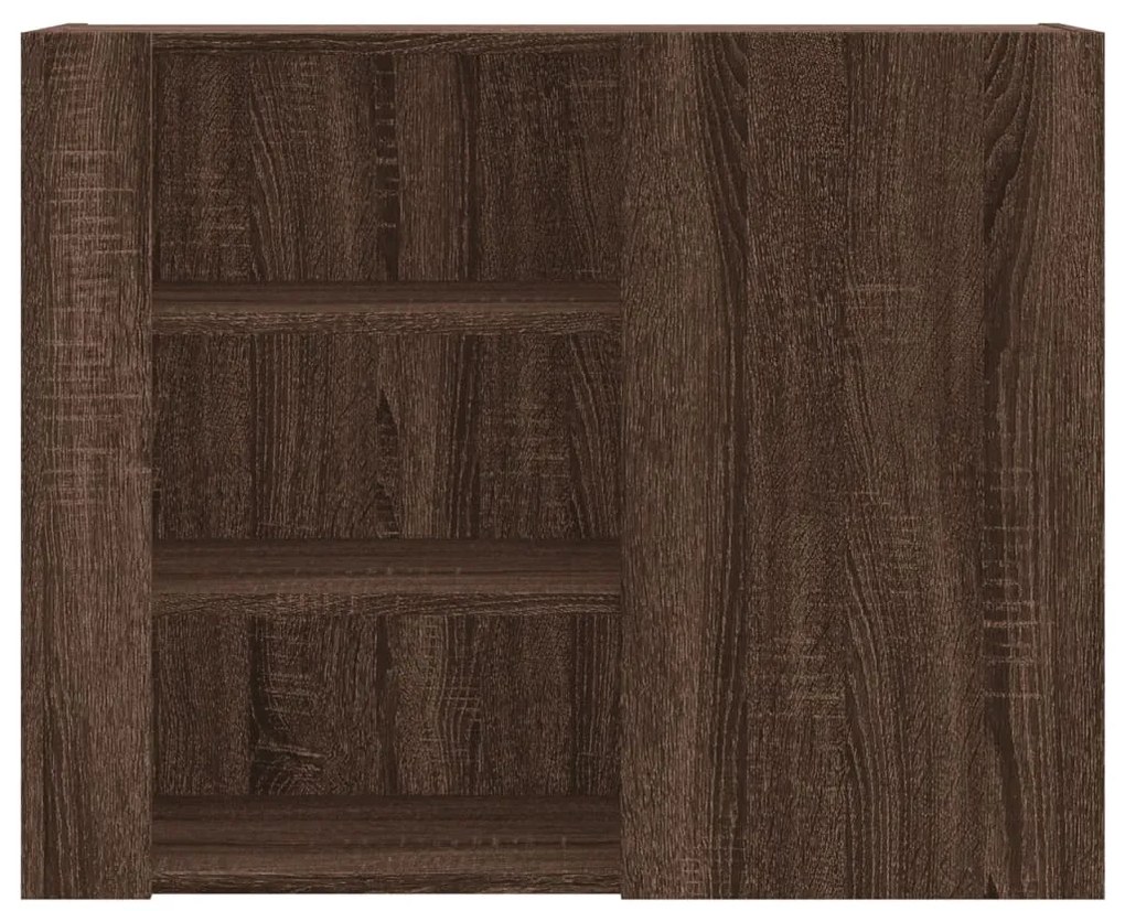Armário parede 75x35x60 cm derivados madeira carvalho castanho