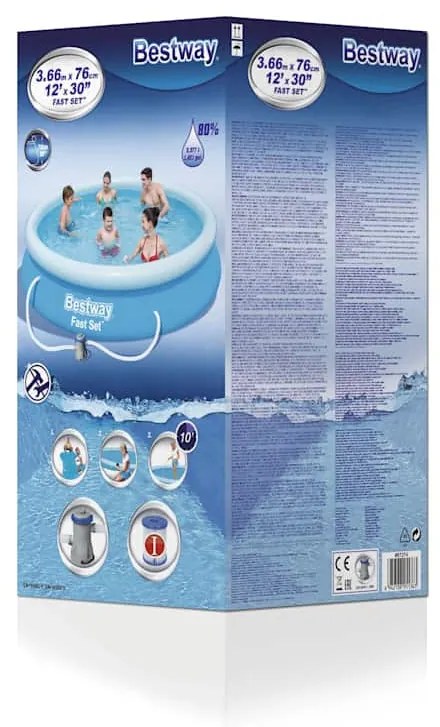 Conjunto de piscina Fast Set 366x76 cm 57274
