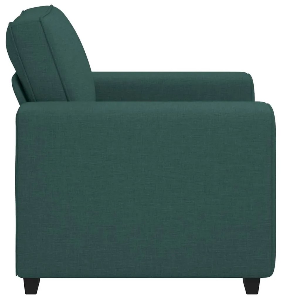 Poltrona 60 cm tecido verde-escuro