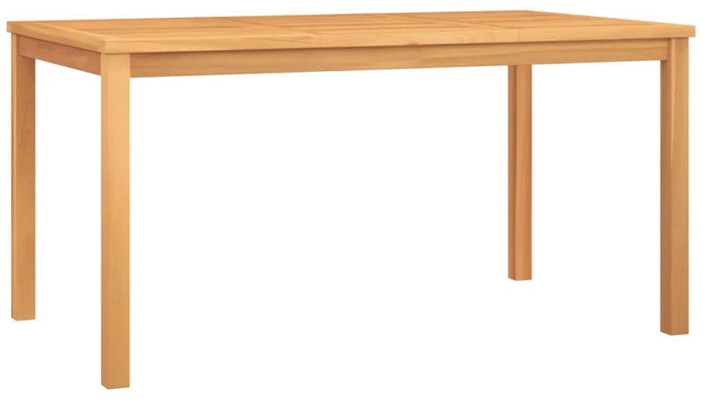 Conjunto de jantar para jardim 7 pcs madeira de teca maciça