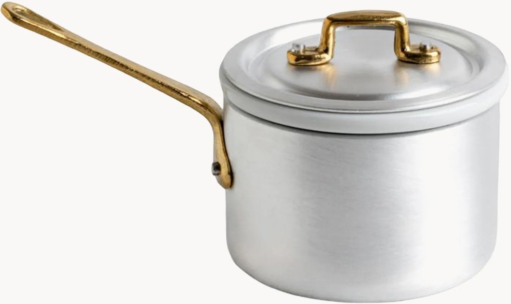 Panela alta com pega, tampa e inserto em porcelana Le Mini, conjunto de 3