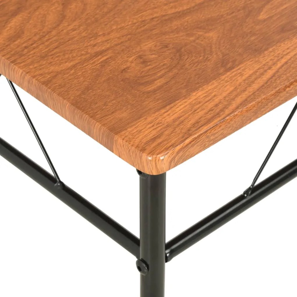 Cadeiras de jantar 2 pcs MDF castanho