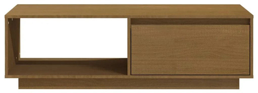 Mesa de centro 110x50x33,5 cm pinho maciço castanho mel