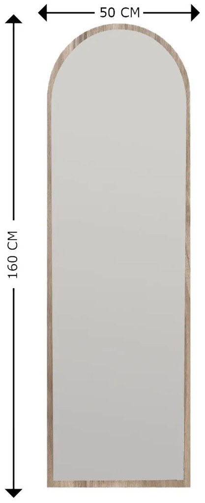 Espelho Emma – Nogal – 50 cm x 160 cm x 2,2 cm