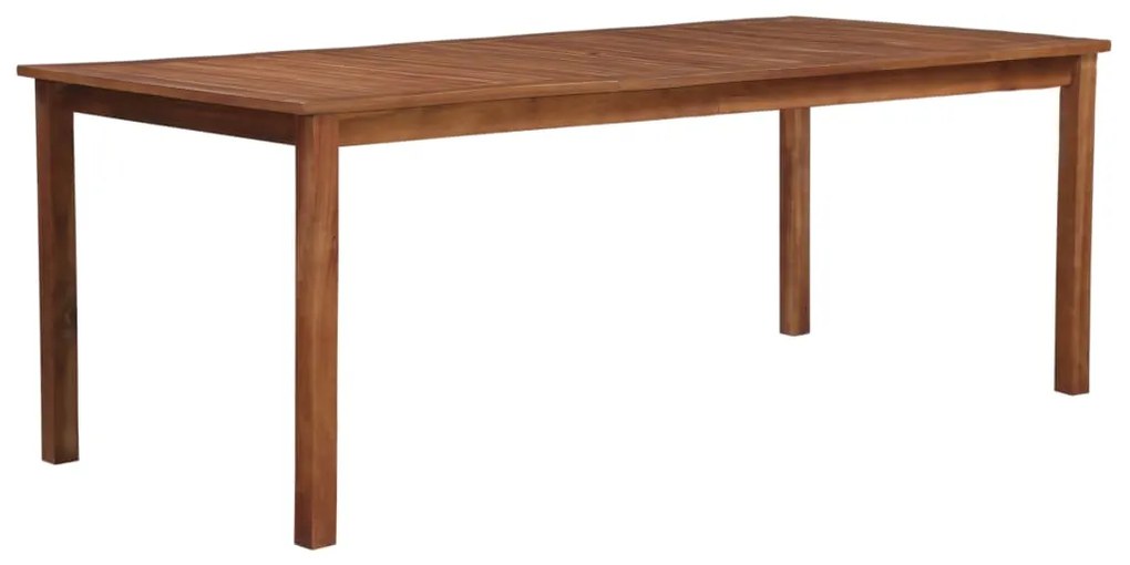44106 vidaXL Mesa de jardim 200x100x74 cm madeira de acácia maciça
