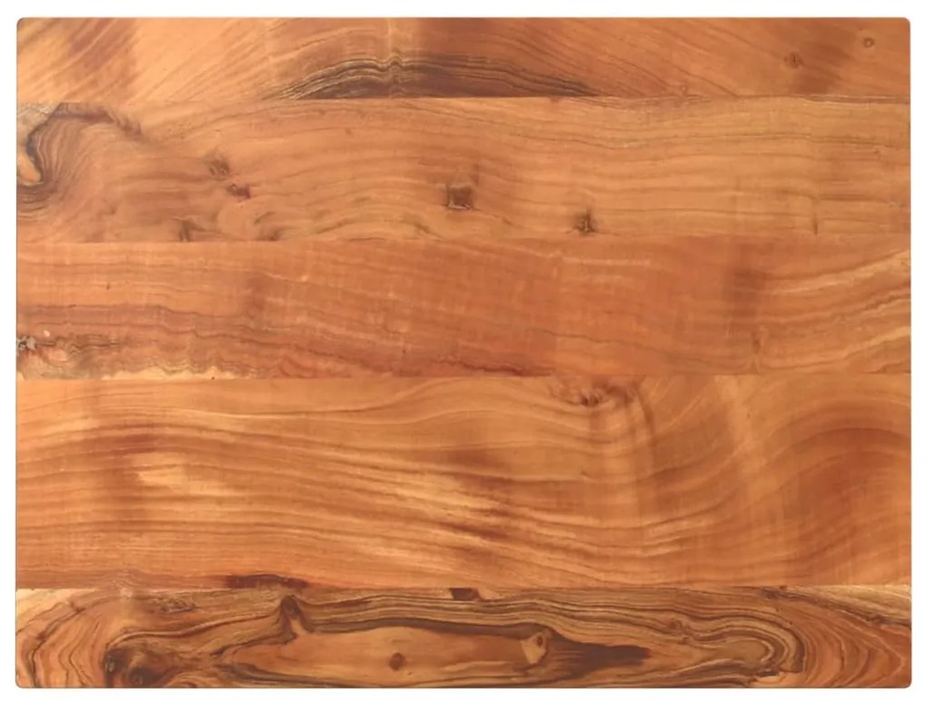 vidaXL Tampo de mesa retangular 90x60x2,5 cm madeira de acácia maciça