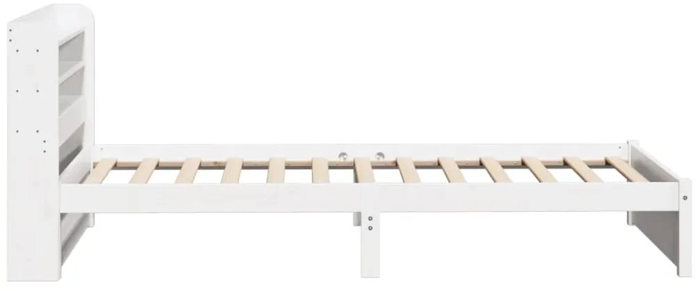 Estrutura de cama c/ cabeceira sem colchão 100x200 cm branco