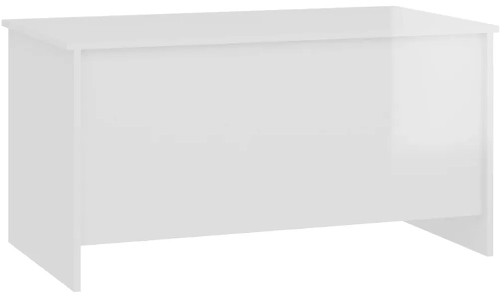 Mesa decentro102x55,5x52,5cm madeira processada branco brilhante