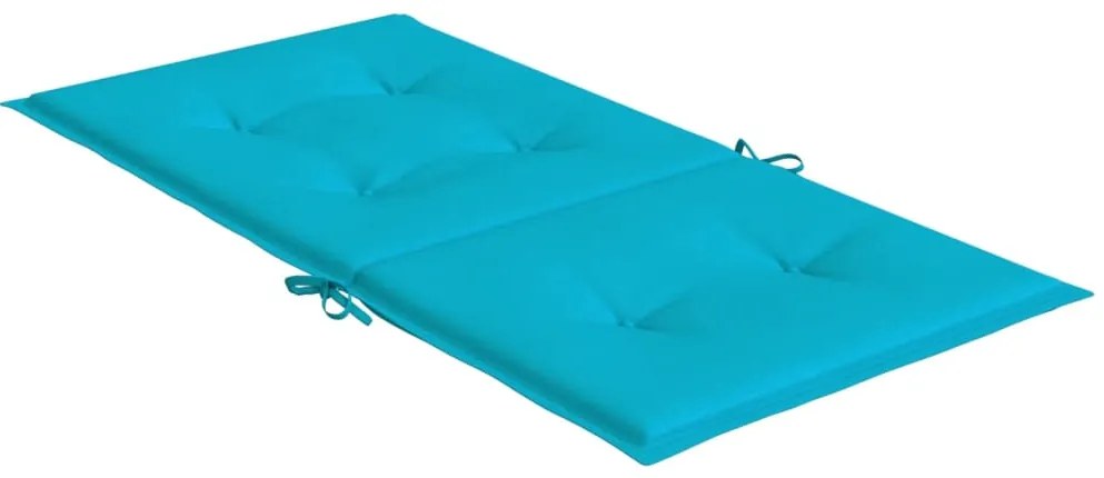 Almofadões p/ cadeira de encosto baixo 4 pcs tecido turquesa