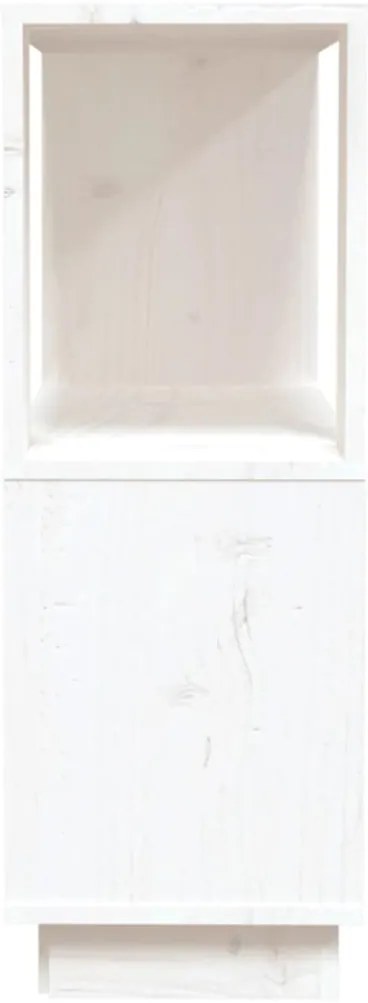 Estante/divisória 80x25x70 cm pinho maciço branco