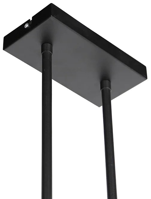 Candeeiro suspenso preto sem sombra - Combi 3 Deluxe Moderno