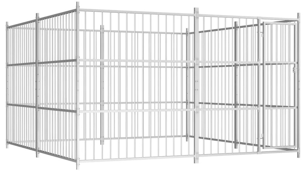 vidaXL Canil de exterior 300x300x185 cm