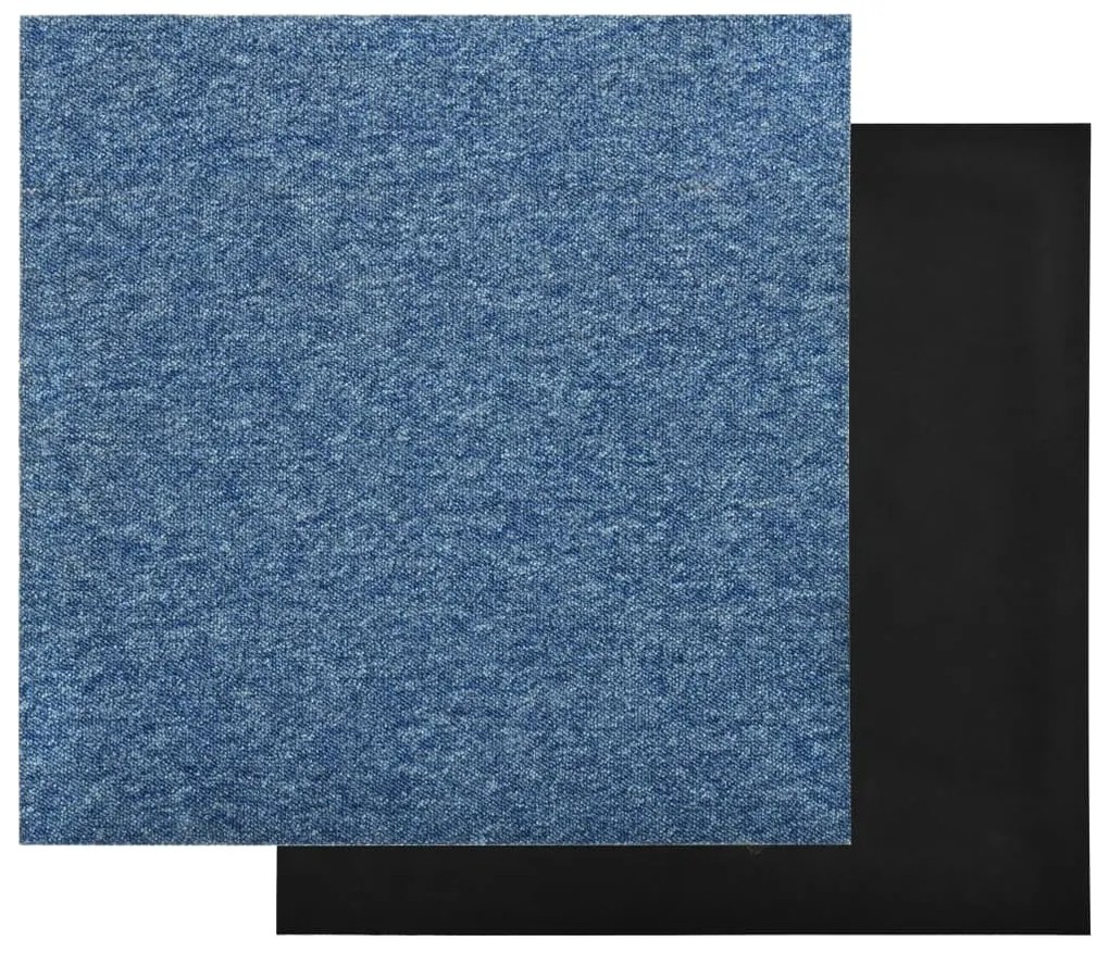 Ladrilhos carpete para pisos 20 pcs 5 m² 50x50 cm azul