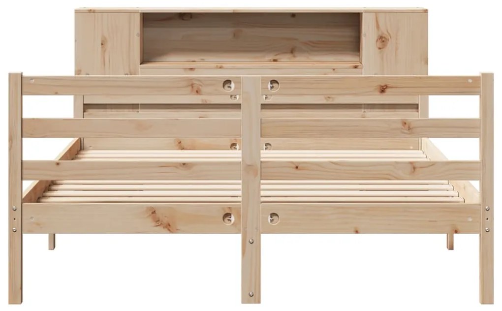 Cama com estante sem colchão 120x190 cm pinho maciço
