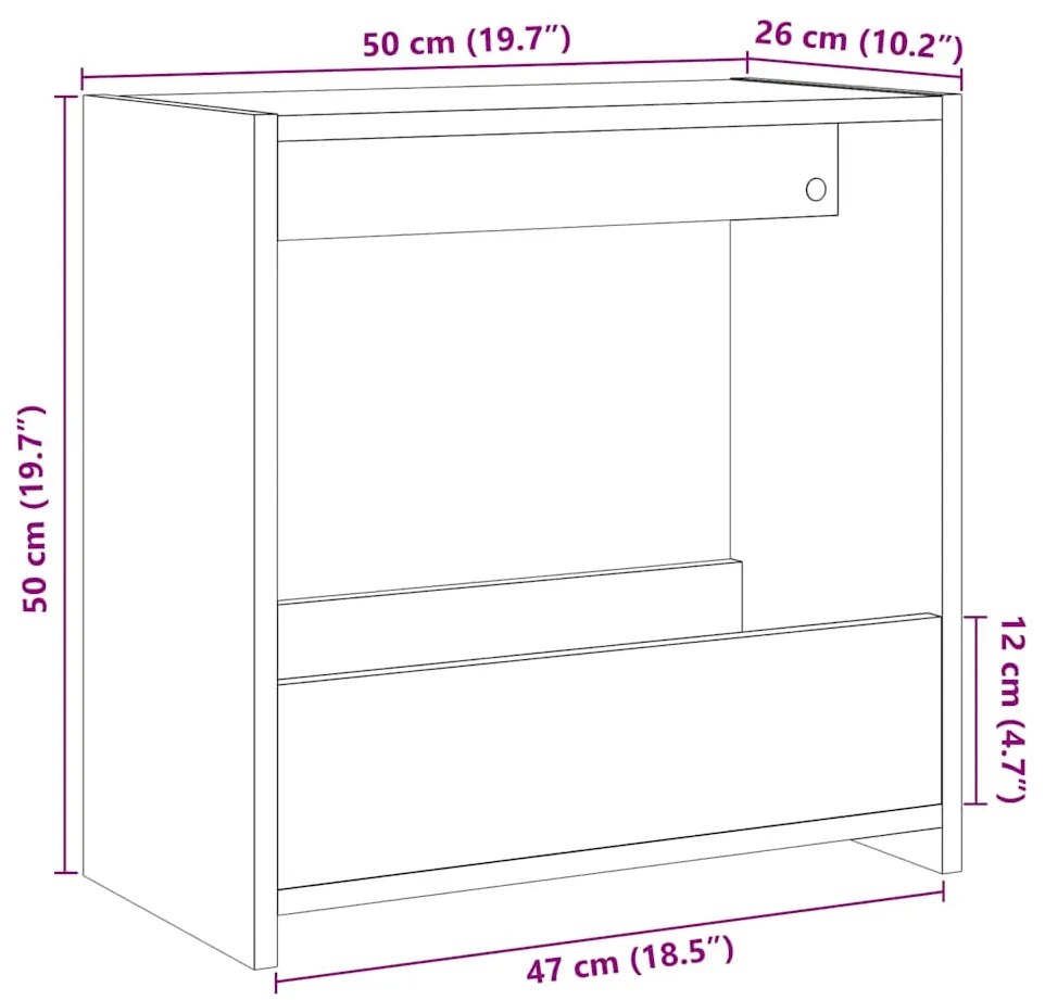 Mesa de apoio madeira velha 50x26x50 cm madeira trabalhada