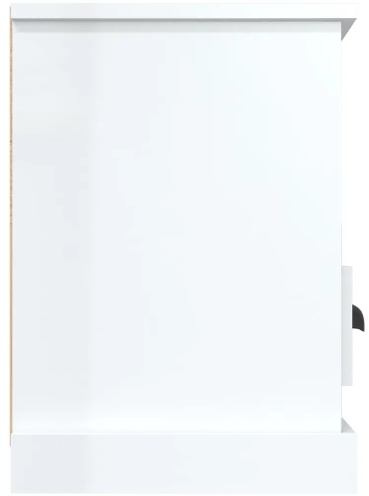 Móvel p/ TV 100x35x50 cm derivados de madeira branco brilhante