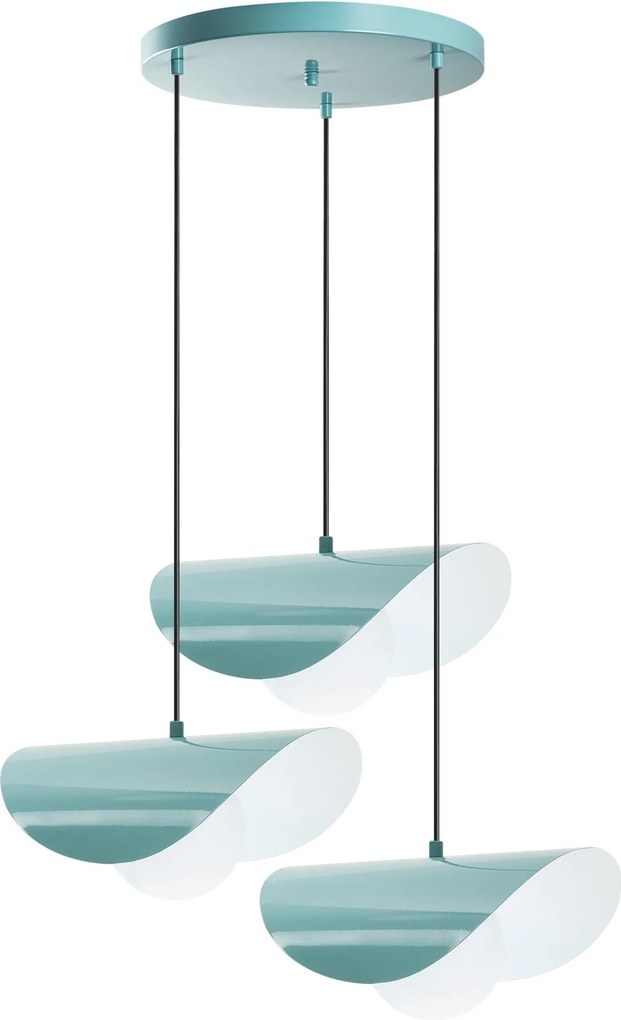 Candeeiro de Teto Vatoz – Turquesa – Diâmetro 50 cm