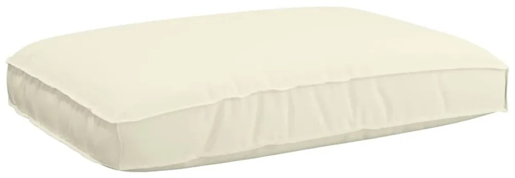 Cushion para Palete para Assento Creme 120x80x12 cm Tecido Oxford