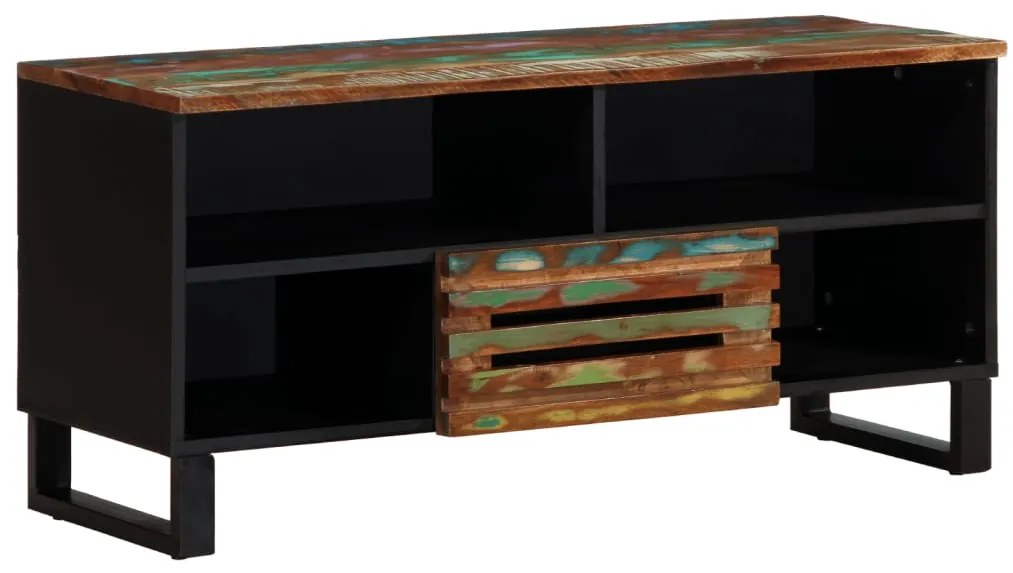 Móvel de TV 100x34x46 cm madeira de acácia maciça