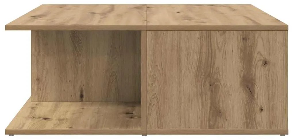Mesa de centro com gaveta carvalho artisiano 80 x 80 x 31 cm
