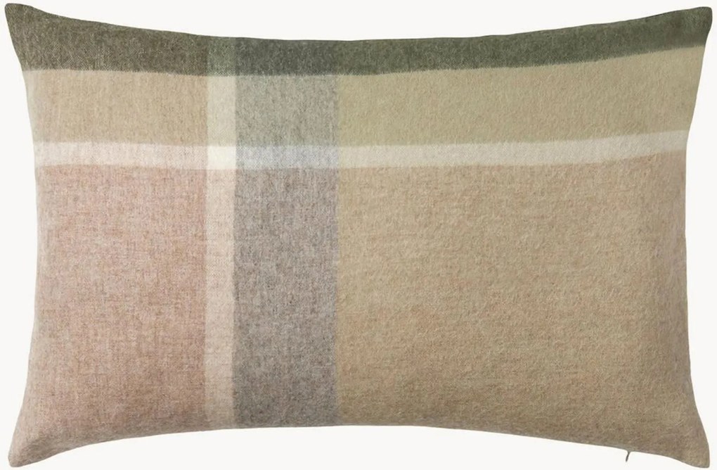 Capa de almofada reversível em lã de alpaca Manhattan
