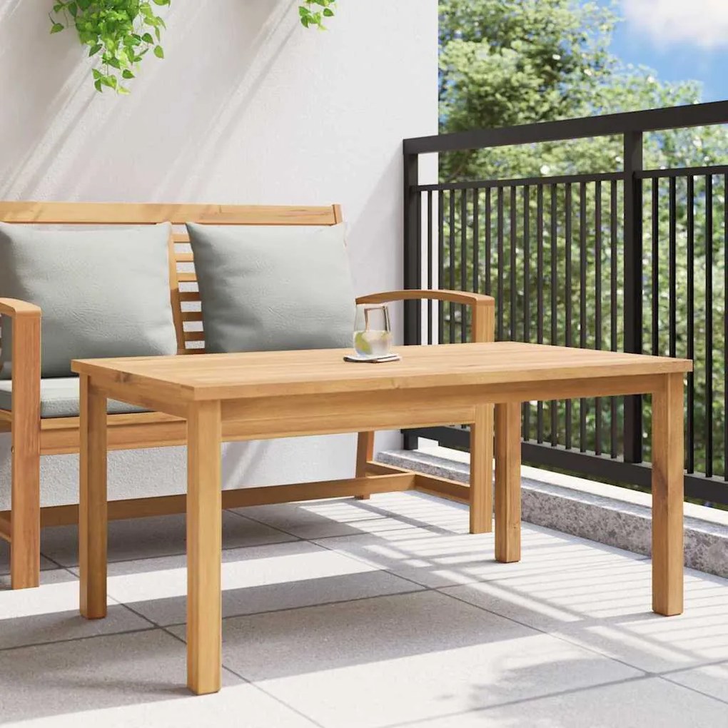 Mesa de centro Castanho 110 x 55 x 45 cm Madeira de teca sólida
