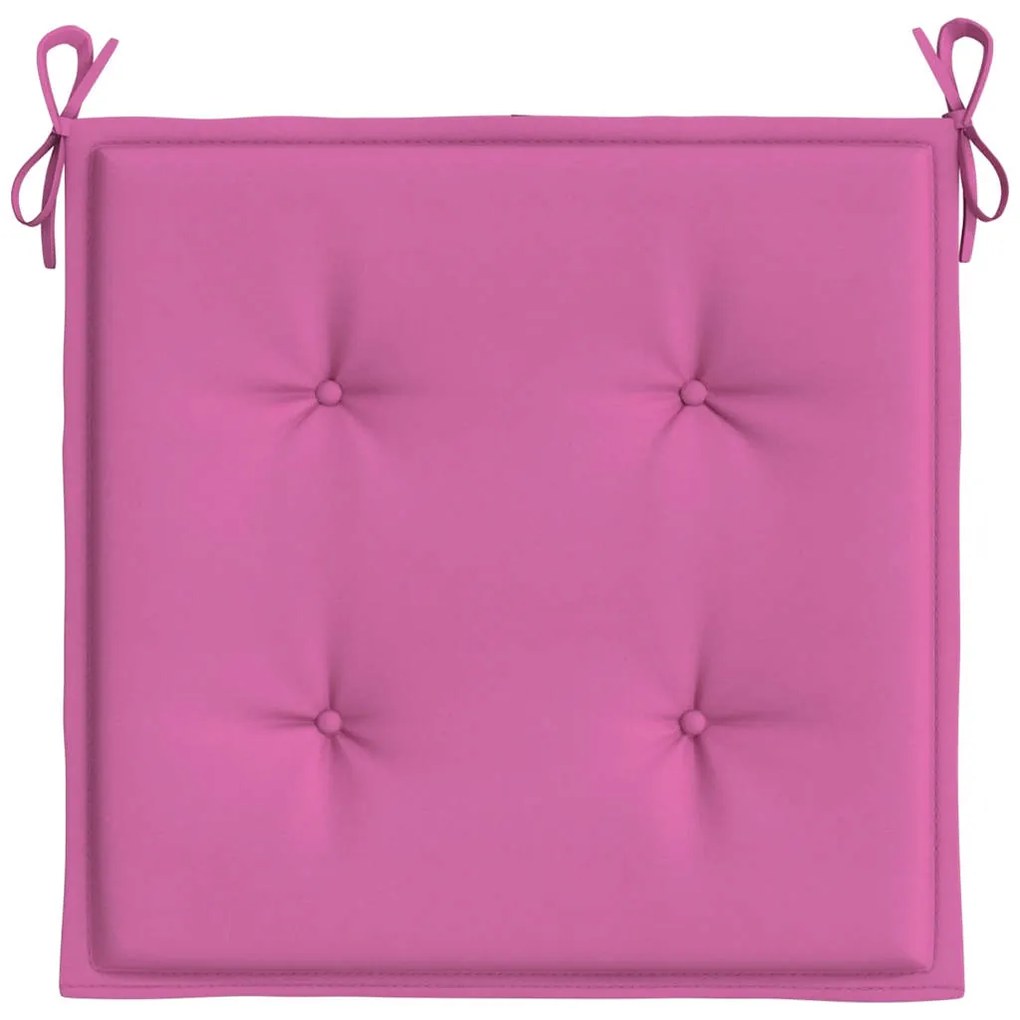Almofadões p/ cadeira 6pcs 40x40x4 cm tecido rosa