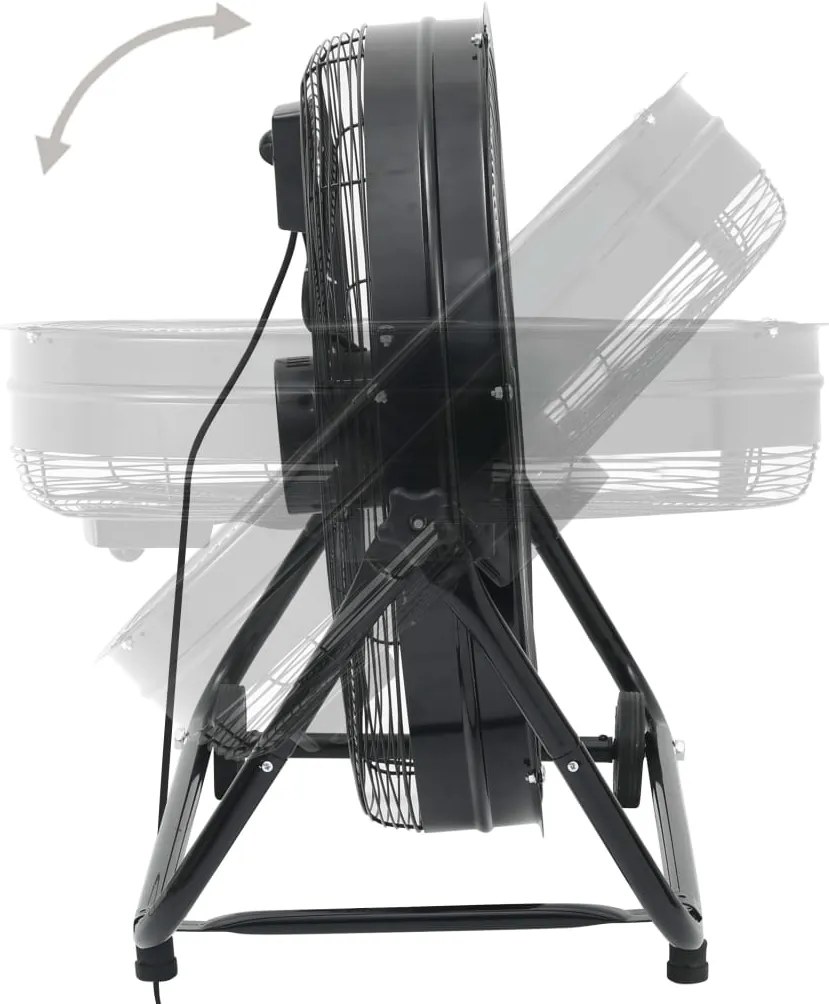 Ventoinha de tambor industrial 60 cm 172,5 W preto