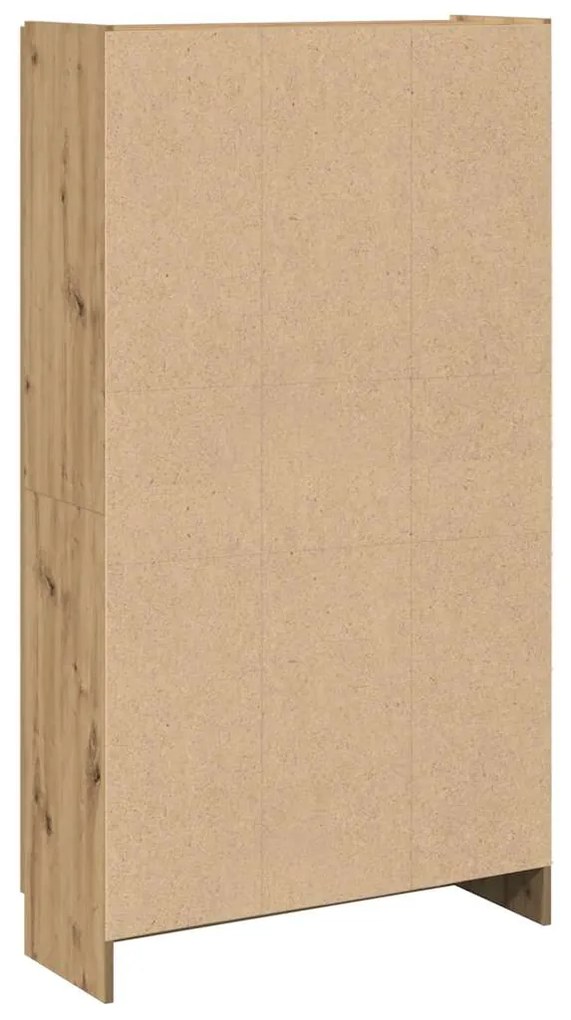 Aparador alto 82,5x30,5x150cm deriv. madeira carvalho artisiano