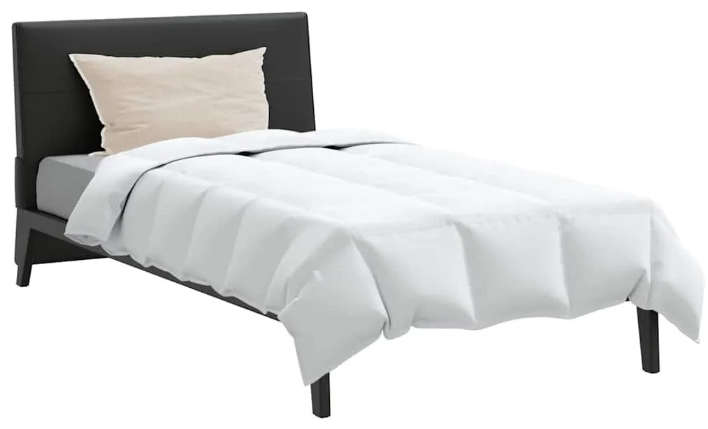 Edredão com travesseiro 2 pcs Branco 135 x 220 cm Penugem