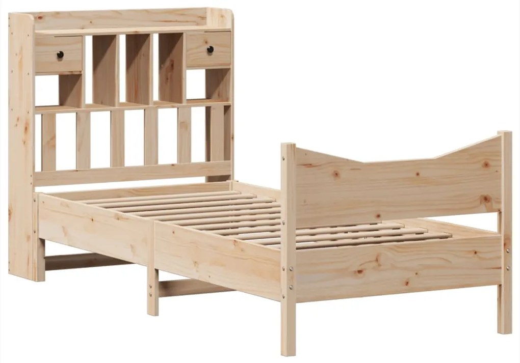Cama sem colchão 90x190 cm madeira de pinho maciça