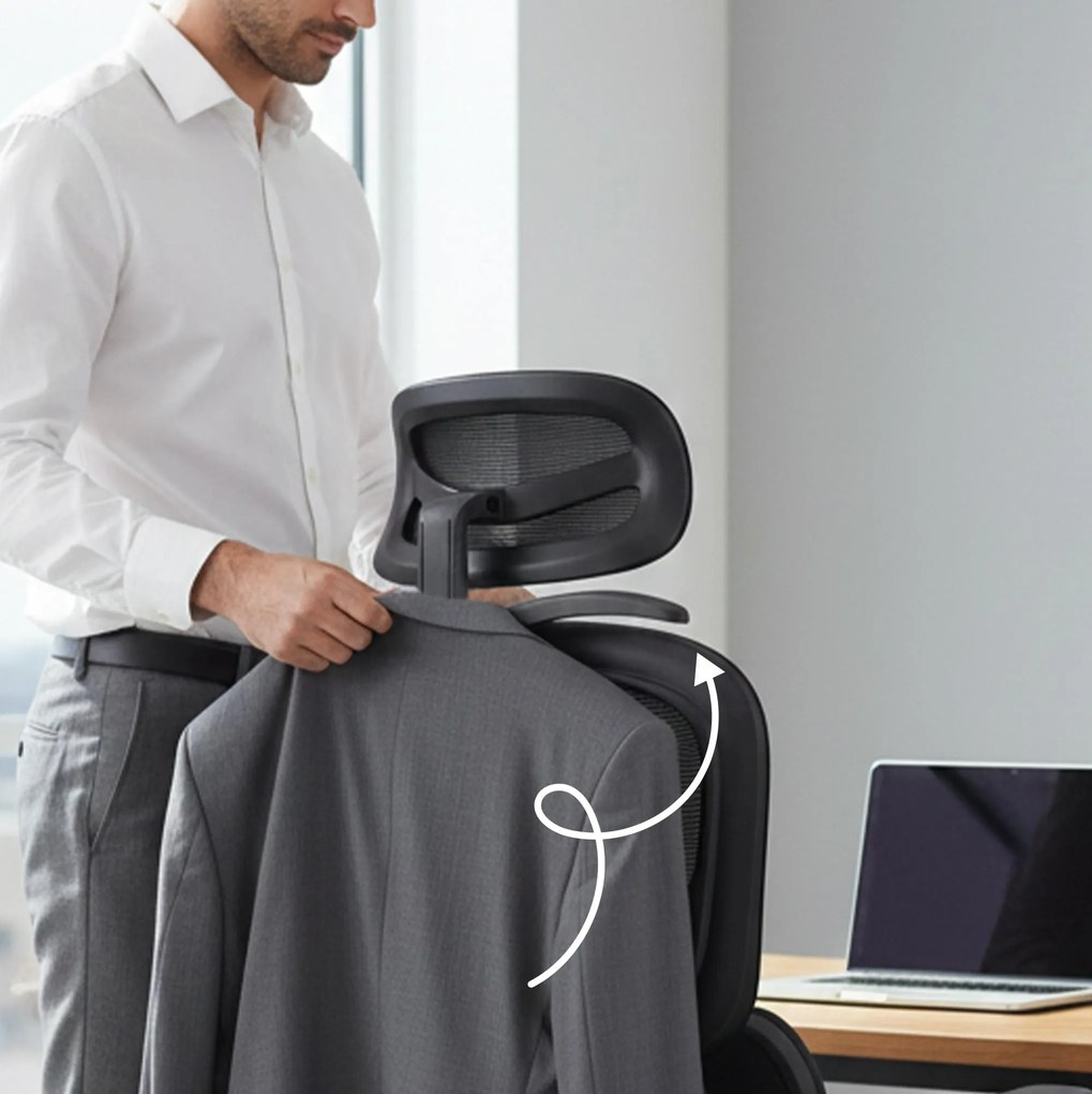 Cadeira de escritório Lothenda preto