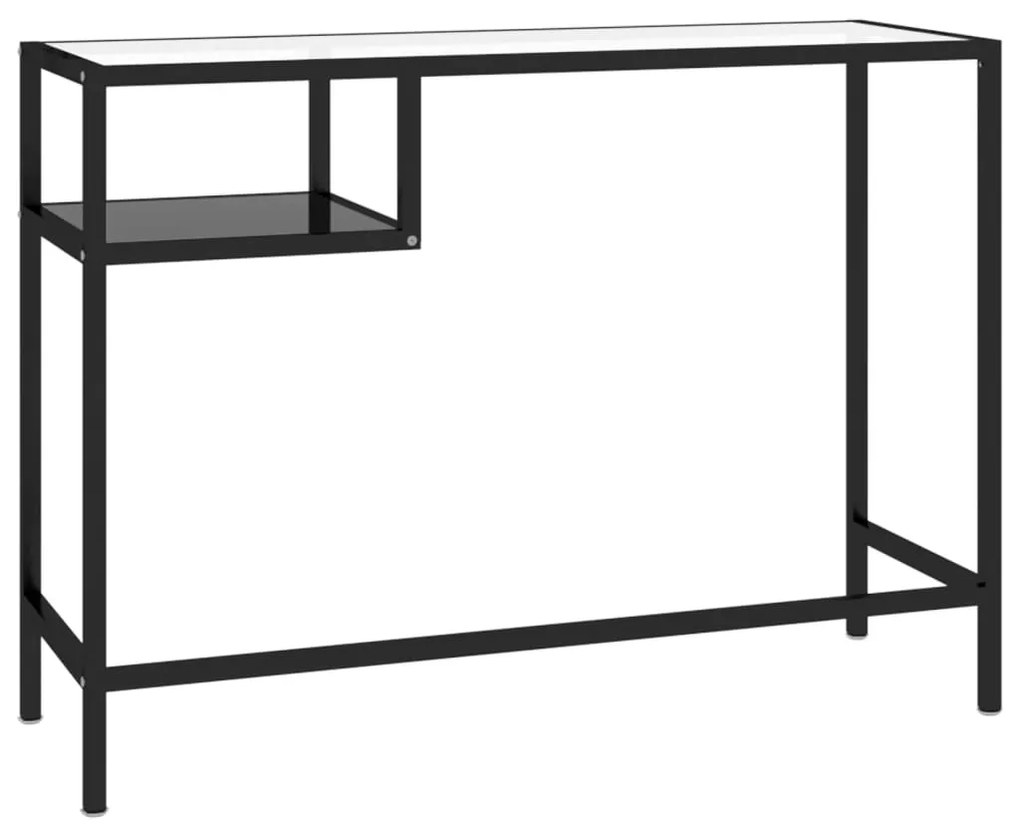 Mesa de computador vidro 100x36x74 cm preto